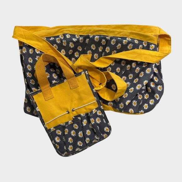 Lilac & Vine Daisy Print 1/2 Apron and Mini Tool Bag - Picture 2 of 13